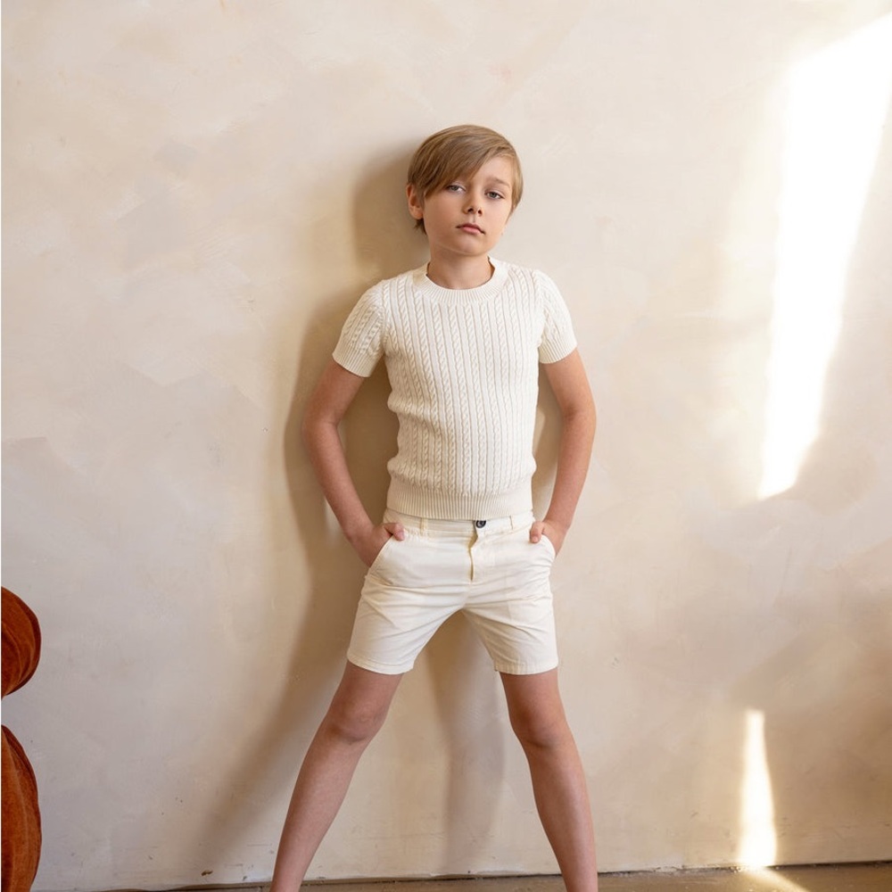 Kids Cream Sweater Top